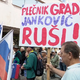 Protest proti garažni hiši: 'Plečnik gradi, Janković ruši!'