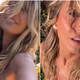 Plešoča Heidi Klum v bikinkah zalivala vrt: Ali ste vedeli, da imam rjave oči?