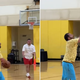 Adam Sandler zaigral košarko z zvezdnikom Miami Heat in navdušil