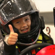 Štiriletna Emily navdušuje z dirkanjem na karting stezi