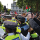 V Londonu aretirali kar 890 'tihih' protestnikov, tudi slepega invalida