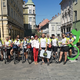 Mednarodna zasedba kolesarjev se je na poti z Dunaja v Ljubljano ustavila v Celju