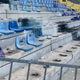 Poglejte, koliko škode so Viole v soboto zvečer napravile na celjskem štadionu (foto)