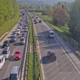Sobotna gneča na cestah: nesreče in delovne zapore, nastajajo daljši zastoji
