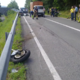 Trčila tovornjak in motorist, reanimacija ni bila uspešna