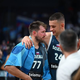 Dončić nalezel soigralce, ki z Luko pred spopadom z Nemci parajo mrežico s sredine igrišča (video)
