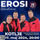 Ob deseti obletnici Erosi prihajajo v Kotlje. Tokrat bodo nastopili akustično