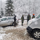 FOTO: Gasilci posredovali pri prometni nesreči v Mušeniku