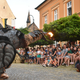 FOTO: Prvi dan Srednjeveškega preludija je ulice Slovenj Gradca oživil val obiskovalcev in dih jemajoča ognjena predstava, ki je poskrbela za pravo srednjeveško doživetje