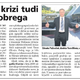 Kljub krizi tudi kaj dobrega
