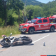 FOTO: Huda nesreča motorista na štajerskih cestah, poškodovanca odpeljal helikopter