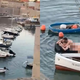 VIDEO: Sredi belega dne gola moška v pristanišču v objemu strasti
