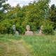 FOTO: Žalostno! Trije angeli izginjajo v grmovju. Kdo bo poskrbel za skulpture?