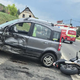 Huda prometna nesreča pri Gornji Radgoni, trčila avto in motorist