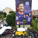V Firencah je zrasel 240 kvadratnih metrov velik mural Davideja Astorija