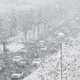 Foto: V Seulu kaotične razmere zaradi rekordne novembrske snežne pošiljke