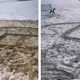 Nemški otroci v pesku narisali kljukasti križ