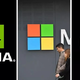 Ameriška podjetja prevladujejo na lestvici 100 najvrednejših borznih podjetij, prva trojica pa Apple, Nvidia in Microsoft