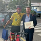 PREKOLESARIL OD AVEZZANA DO PORTOROŽA: S seboj prinesel pomembno sporočilo (FOTO)