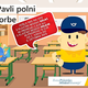 Poštar Pavli polni šolske torbe