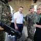 Nataša Pirc Musar občudovala orožje v Kopru