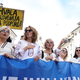 Shod v podporo Ukrajini v Ljubljani