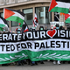 "Pravica za Palestino" – v Baslu protestniki zahtevali izključitev Izraela z Evrovizije