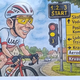 Komenda navija: po občini več kot 50 karikatur z motivom Tadeja Pogačarja