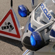 Hudo poškodovan voznik kros motorja