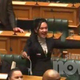Raztrgala papir in začela kričati: Poglejte to poslanko, čaka jo huda kazen (VIDEO)