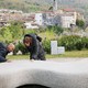 S kamnito belo kačo je dal Boštjan moč reki Soči