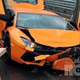 Tovorno vozila s priklopnikom v Lamborghini aventaor, premoženjska škoda je velika (FOTO)