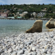 Na portoroški plaži prod namesto mivke (FOTO)