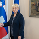 Nataša Pirc Musar v svoji pisarni v Predsedniški palači skriva pravo bogastvo