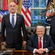 (FOTO) Direktor slovenskih obveščevalcev na obisku pri Donaldu Trumpu v Beli hiši
