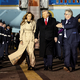 (FOTO) Trump prispel v London, aretirali štiri ljudi