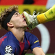 (VIDEO) Grozljiv prizor v ligi prvakov: Vratar je zvezdnika Barcelone zadel naravnost v obraz