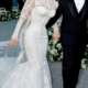 Lauren Sánchez na poroki blestela v kreaciji Dolce & Gabanna