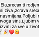 Elo mama oddala, danes s sporočilom poskrbela za solze Slovencev