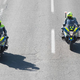 Zaletela sta se policista na motorjih