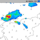 Močna nevihta tik ob slovenski meji, verjetna je debela toča