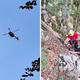 Huda nesreča, ena mrtva, drugo odpeljal helikopter